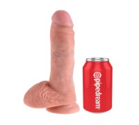 Фаллоимитатор с присоской King Cock 8 in Cock with Balls Flesh