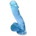 Фаллоимитатор голубой Jelly studs series - фото 1