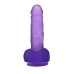 Фиолетовый фаллос Jelly Studs Crystal Dildo Medium - фото 8