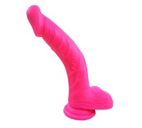 Фаллоимитатор розовый из медицинского силикона