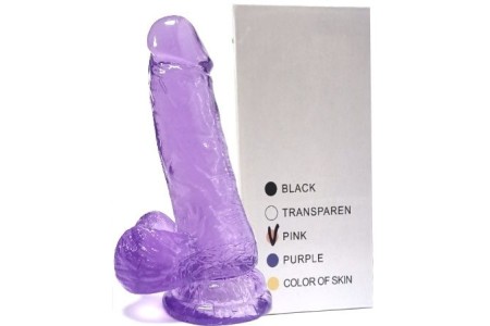 Реалистичный фиолетовый фаллос с рабочей длиной 10,5 см
