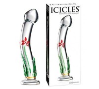 Стеклянный фаллоимитатор Icicles №21
