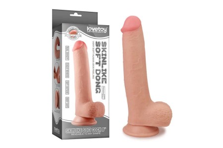 Большой реалистичный фаллос на присоске Skinlike Soft Cock 8 in