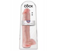 Фаллоимитатор на присоской King Cock 15 Cock with Balls