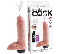 Фаллоимитатор с имитацией семяизвержения King Cock 8 in Squirting Cock with Balls