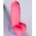 Фигурное мыло-пенис на присоске 13 см, розовое 100 гр - фото 2