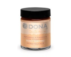 Карамель для тела с феромонами и афродизиаками Dona - Body Topping Honey Suckle 60 мл
