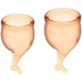 Набор менструальных чаш Satisfyer Feel Secure, оранжевый - фото