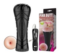 Мастурбатор-попка в колбе с 7 режимами вибрации Pink Butt