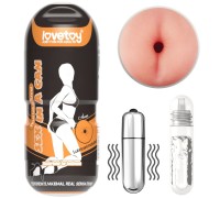 Мастурбатор попа в колбе с вибрацией Sex In A Can Vibra Anus Tunnel