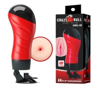 Вибро-мастурбатор на присоске Crazy Bull Delia, попка
