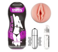 Мастурбатор в колбе Sex in a can с вибрацией