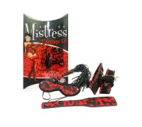 Бондажный набор Mistress Bondage красный леопард