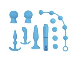 Набор игрушек для анальной стимуляции The Insider Set Deluxe Couple Kit голубой
