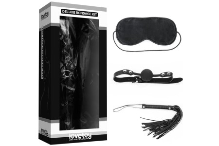 Набор Deluxe Bondage Kit (маска кляп плеть)