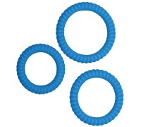 Набор эрекционных колец Lust 3 Blue Orion
