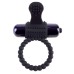 Эрекционное кольцо с вибрацией Fantasy C-Ringz Vibrating Silicone Super Ring черного цвета - фото 2