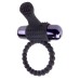 Эрекционное кольцо с вибрацией Fantasy C-Ringz Vibrating Silicone Super Ring черного цвета - фото