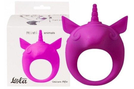 Эрекционное виброкольцо Mimi Animals Unicorn Alfie Purple