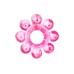 Тянущееся розовое кольцо с массажными шариками - фото