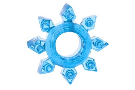 Тянущееся голубое кольцо для эрекции Toyfa