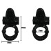 Эрекционное кольцо язычок с вибрацией черное - фото 2