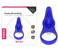 Виброкольцо Power Clit Silicone Cockring голубое
