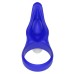 Виброкольцо Power Clit Silicone Cockring голубое - фото 4