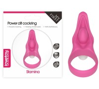 Виброкольцо Power Clit Silicone Cockring розовое