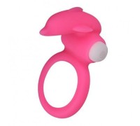 Виброкольцо X-Basic Dolphin Silicone Cockring розовое