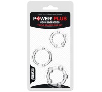 Набор колец прозрачных Power Plus Triple Beaded Ring Set