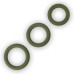 Набор из 3 эрекционных колец Power Plus Soft Silicone Snug Ring зеленые - фото 4