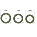 Набор из 3 эрекционных колец Power Plus Soft Silicone Snug Ring зеленые - фото 3