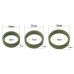 Набор из 3 плоских эрекционных колец Power Plus Soft Silicone Pro Ring зеленого цвета - фото 1