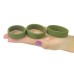 Набор из 3 плоских эрекционных колец Power Plus Soft Silicone Pro Ring зеленого цвета - фото 4