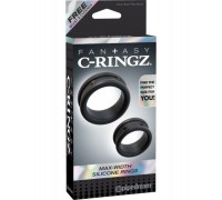 Набор из двух эрекционных колец Fantasy C-Ringz Max-Width Silicone Rings