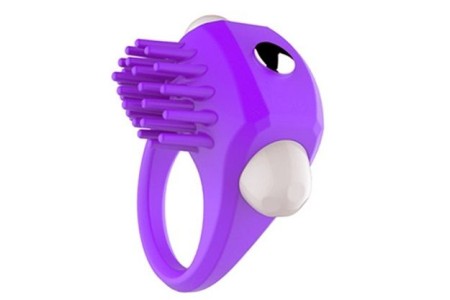 Эрекционное кольцо пурпурное с вибрацией