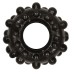 Черное эрекционное кольцо Power Plus Cock Ring с шипами - фото 6