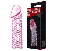 Насадка на пенис Pink Heart розовая