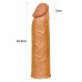 Насадка на пенис мулат Super-Realistic Penis Extension Sleeve - фото 2