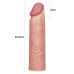 Насадка на пенис телесная Super-Realistic Penis Extension Sleeve - фото 2