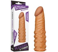 Насадка на пенис удлиняющая Super-Realistic Penis Extension Sleeve мулат