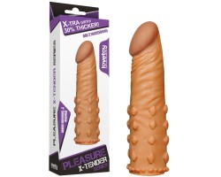 Насадка на пенис удлиняющая Super-Realistic Penis Extension Sleeve мулат