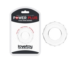 Прозрачное эрекционное кольцо Power Plus Cock Ring