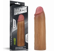 Насадка на пенис Nature Extender мулат плюс 4 см