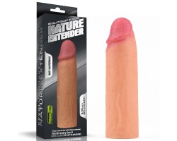 Насадка на пенис Nature Extender телесная плюс 4 см