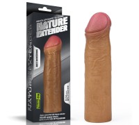 Насадка на пенис Revolutionary Silicone Nature Extender мулат плюс 6 см