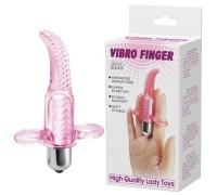 Вибро-насадка на палец Vibro Finger, розовая