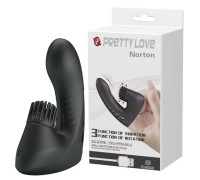 Вибронасадка на палец с вращающимся клиторальным стимулятором Pretty Love Norton