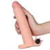 Насадка с вибрацией удлиняющая Super-Realistic Penis Extension Sleeve плюс 7,5 см - фото 1